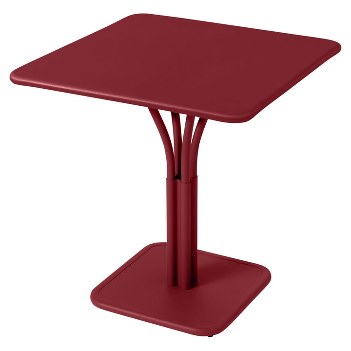 Luxembourg Pedestal Table 28" x 28" - Fermob - Outdoor Furniture - Chili Red - HORNE