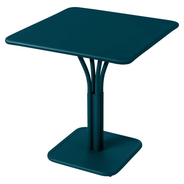 Luxembourg Pedestal Table 28" x 28" - Fermob - Outdoor Furniture - Acapulco Blue - HORNE