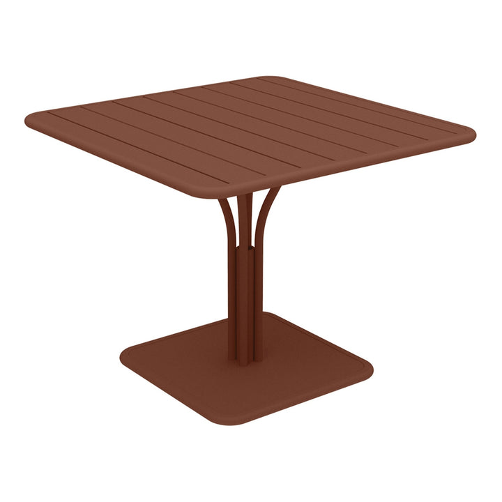 Luxembourg Pedestal Table 36" x 36" - Fermob - Outdoor Furniture - Red Ochre - HORNE