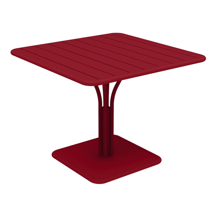 Luxembourg Pedestal Table 36" x 36" - Fermob - Outdoor Furniture - Chili Red - HORNE