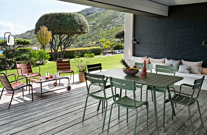 Luxembourg Rectangular Table - 65" x 39" - Fermob - Outdoor Furniture - Lapilli Grey - HORNE