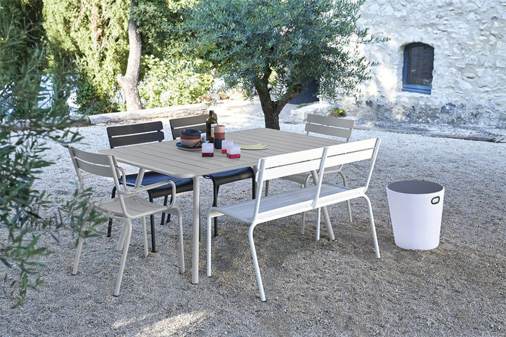 Luxembourg Rectangular Table - 65" x 39" - Fermob - Outdoor Furniture - Lapilli Grey - HORNE