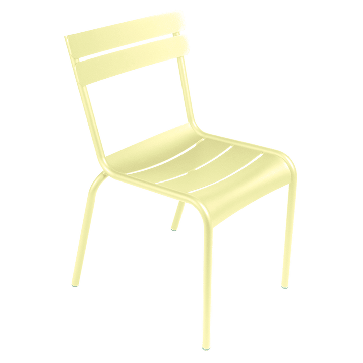 Luxembourg Stacking Side Chair - Set of 2 - Fermob - Outdoor Furniture - Frosted Lemon - HORNE