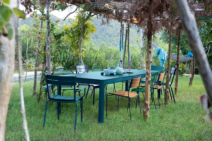 Luxembourg Stacking Side Chair - Set of 2 - Fermob - Outdoor Furniture - Lapilli Grey - HORNE