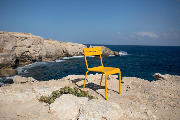 Luxembourg Stacking Side Chair - Set of 2 - Fermob - Outdoor Furniture - Lapilli Grey - HORNE