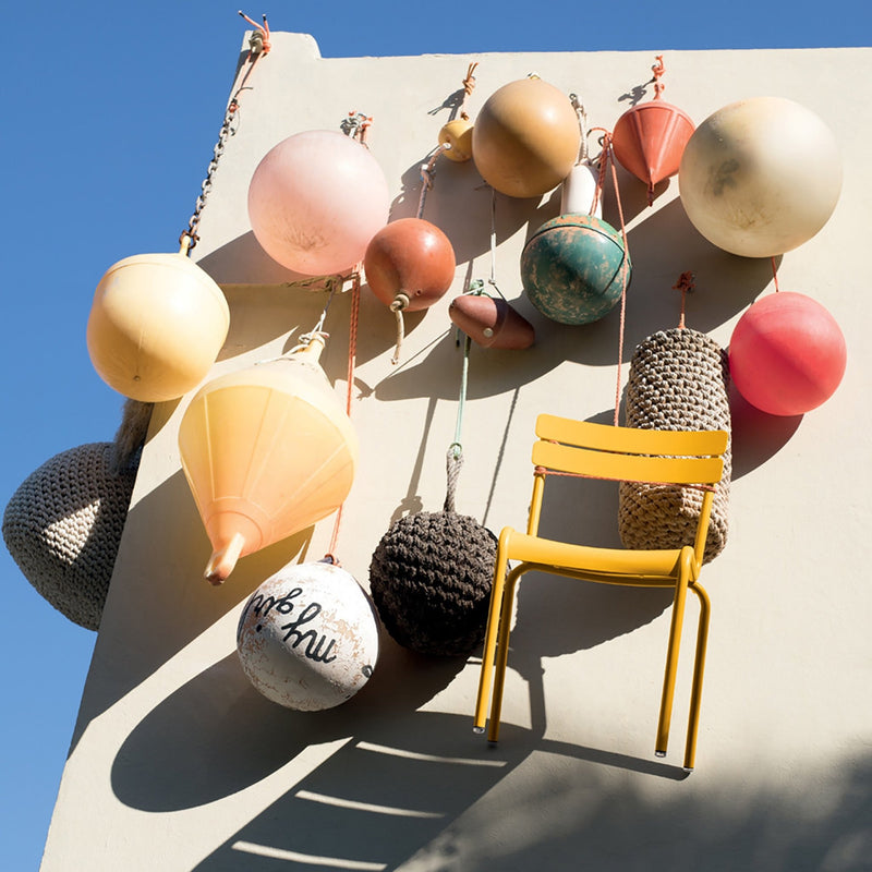 Luxembourg Stacking Side Chair - Set of 2 - Fermob - Outdoor Furniture - Acapulco Blue - HORNE