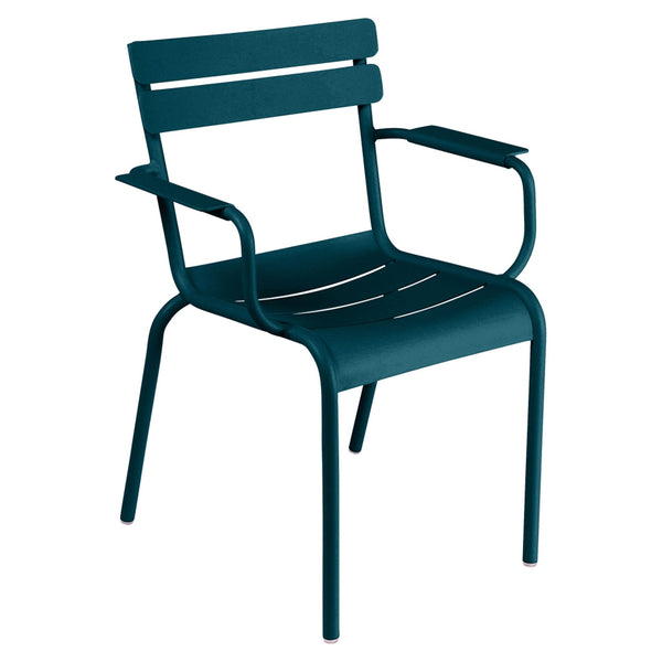 Luxembourg Steel Armchair - Set of 2 - Fermob - Outdoor Furniture - Acapulco Blue - HORNE