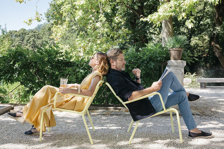 Luxembourg Steel Low Armchair - Fermob - Outdoor Furniture - Willow Green - HORNE