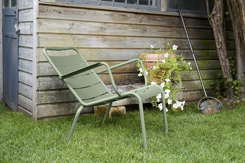 Luxembourg Steel Low Armchair - Fermob - Outdoor Furniture - Acapulco Blue - HORNE