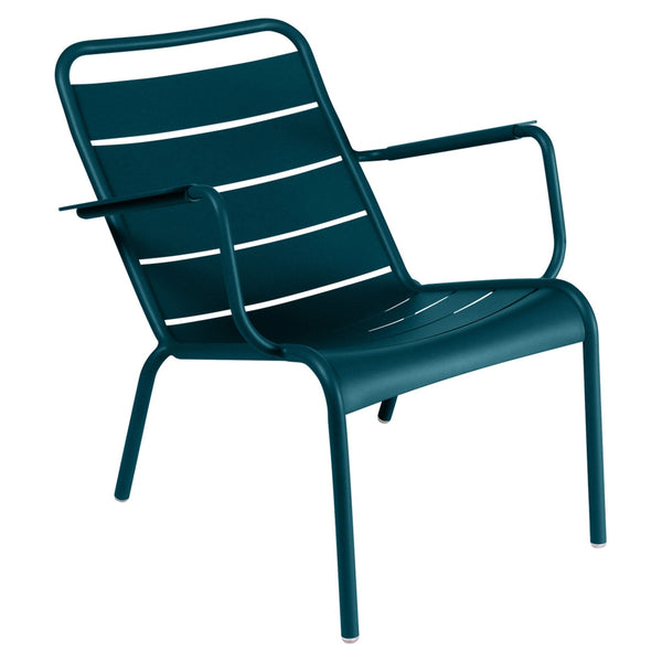 Luxembourg Steel Low Armchair - Fermob - Outdoor Furniture - Acapulco Blue - HORNE