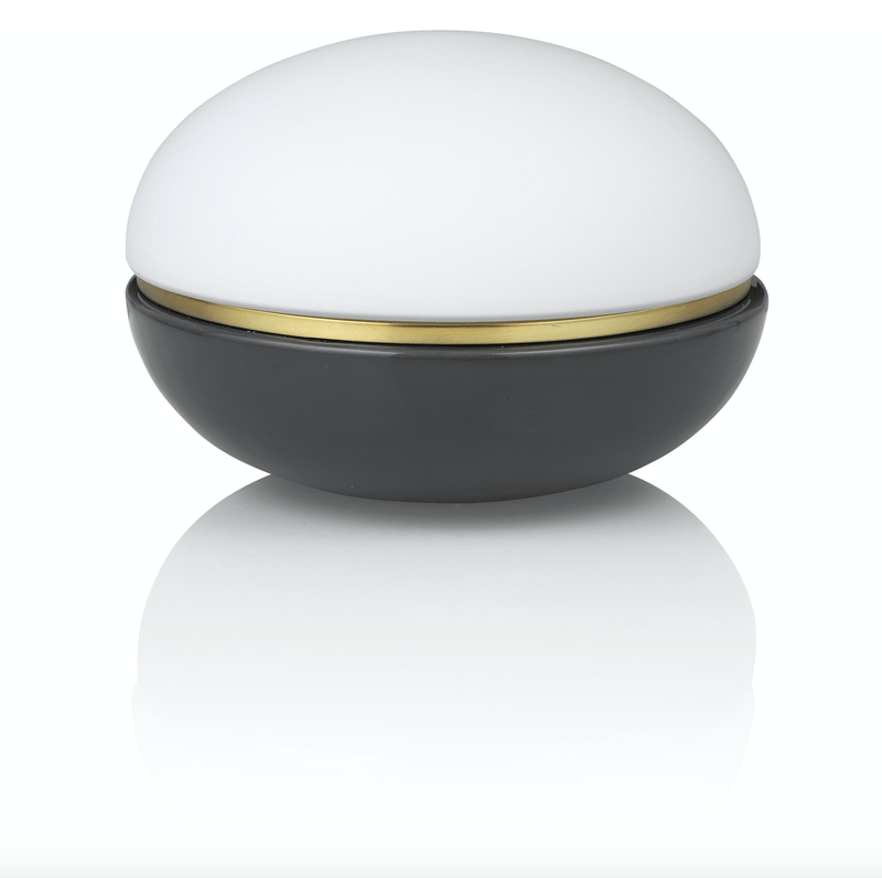 Black Macaroon Opal Glass Table Lamp by Lucie Kaas