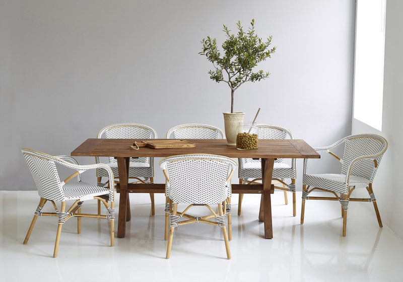 Madeleine Arm Chair - Sika Design - Chairs - Cappuccino / White Dots - HORNE