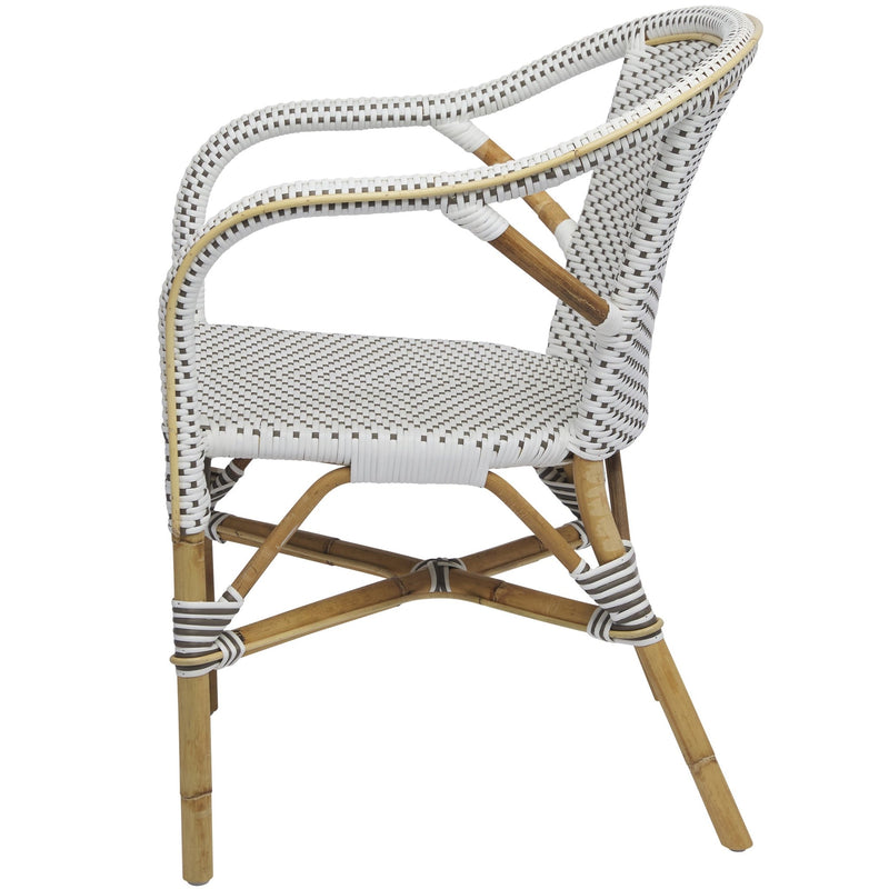 Madeleine Arm Chair - Sika Design - Chairs - Cappuccino / White Dots - HORNE