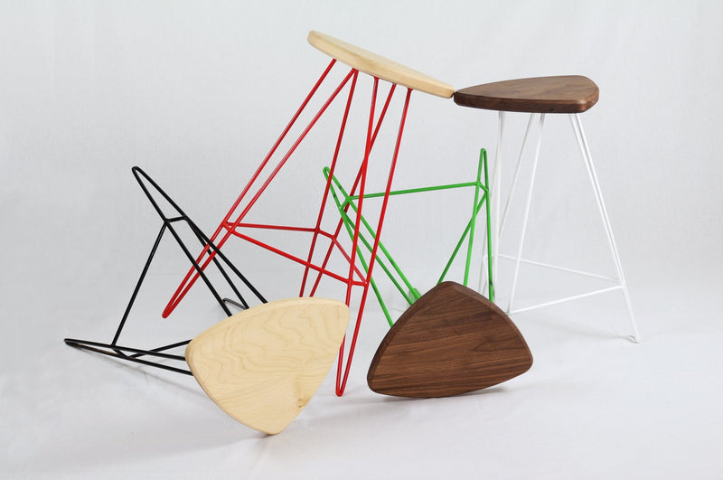 Madison Bar Stool - Tronk - Stools + Benches + Ottomans - Maple - Blood Red - HORNE