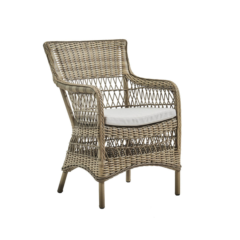 Marie Arm Chair - Exterior - Sika Design - Outdoor Furniture - Antique - Sunbrella Sailcloth Seagull - HORNE