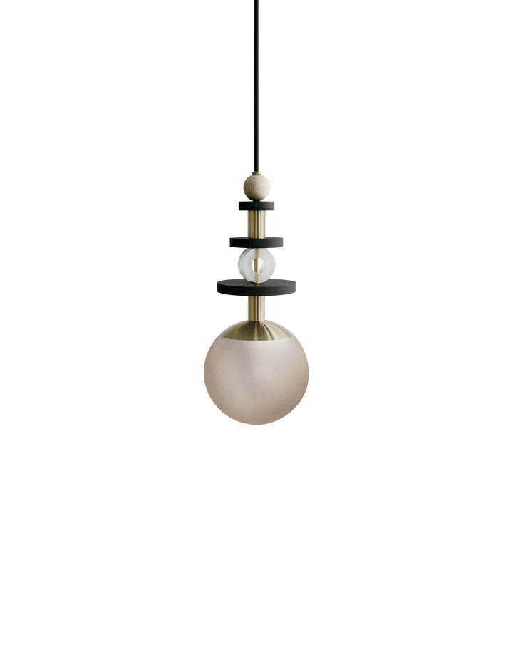 Maru Pendant - Brass - Ladies & Gentlemen - Pendants - 6" - Tall - Bronze Translucent - HORNE