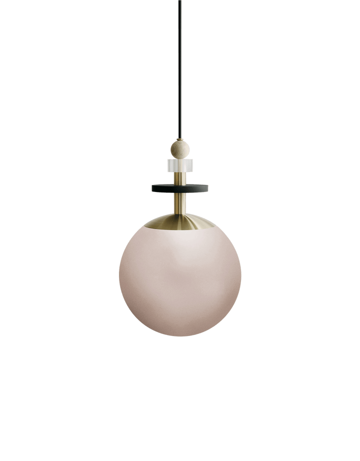Maru Pendant - Brass - Ladies & Gentlemen - Pendants - 10" - Short - Rust Translucent - HORNE