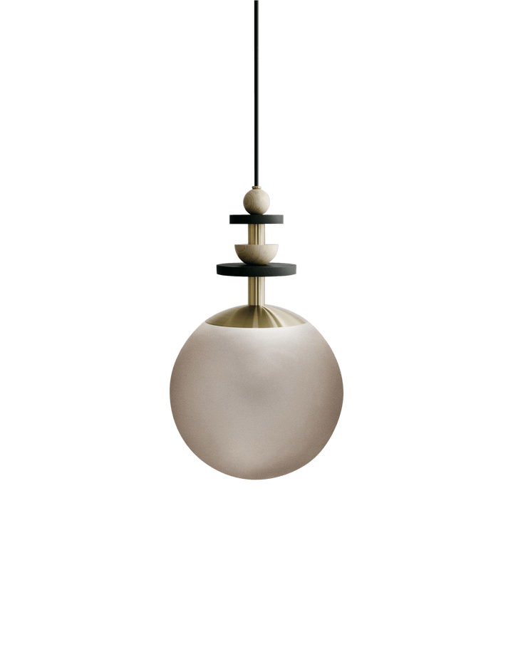 Maru Pendant - Brass - Ladies & Gentlemen - Pendants - 10" - Medium - Bronze Translucent - HORNE