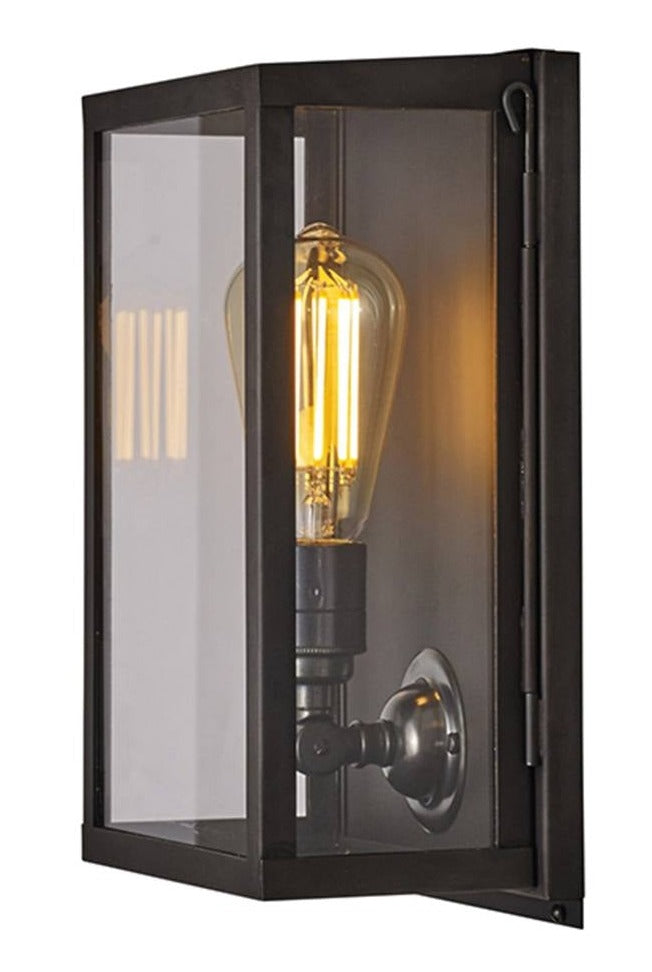 Small Box Wall Light With Internal Glass