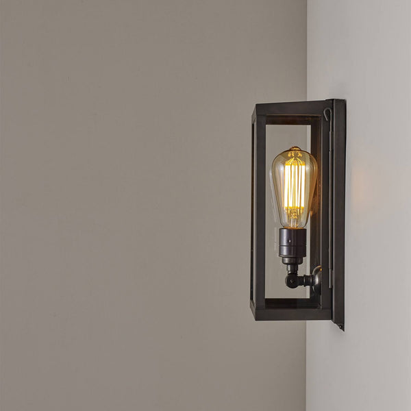 Small Box Wall Light With Internal Glass