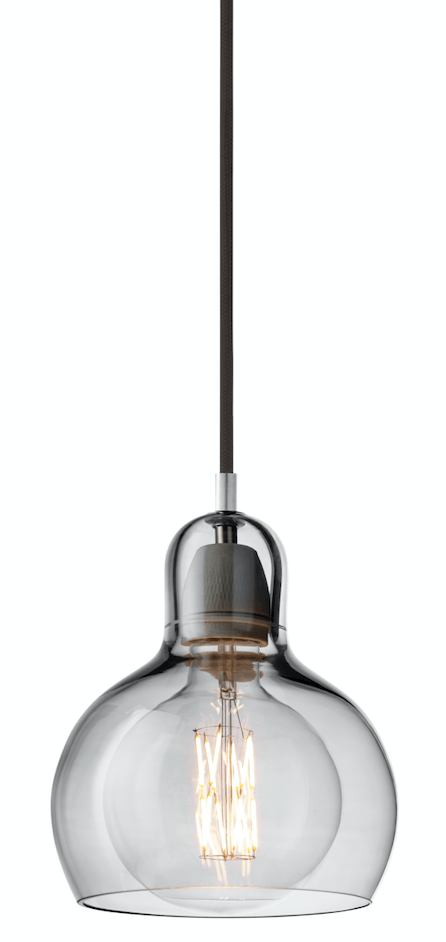 Mega Bulb SR2 Pendant - &Tradition - Pendants - Silver Shade & Black Textile Cord - Not UL Listed - HORNE