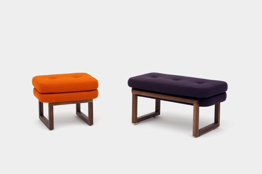 Melinda Bench 24 - Without Shelf - Artless - Stools + Benches + Ottomans - Berry Red - HORNE