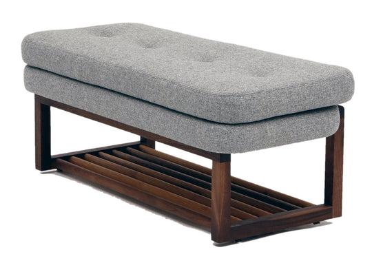 Melinda Bench 48 - With Shelf - Artless - Stools + Benches + Ottomans - Berry Red - HORNE