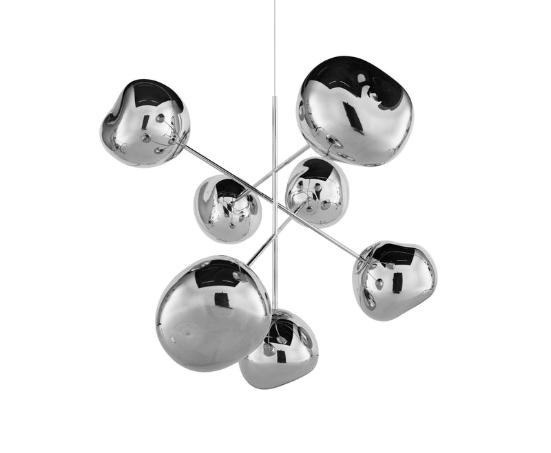 Melt Chandelier - Large - Tom Dixon - Floor Lamps - Chrome - HORNE
