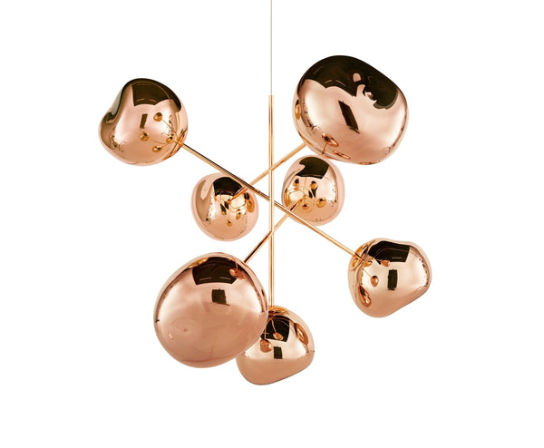 Melt Chandelier - Large - Tom Dixon - Floor Lamps - Copper - HORNE