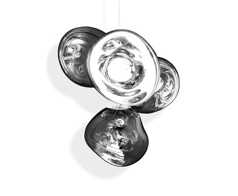 Melt Chandelier - Small - Tom Dixon - Floor Lamps - Chrome - HORNE