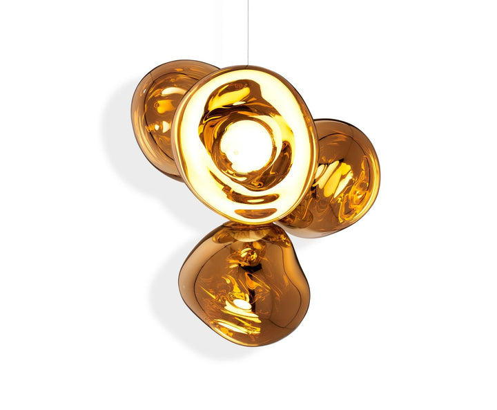 Melt Chandelier - Small - Tom Dixon - Floor Lamps - Gold - HORNE