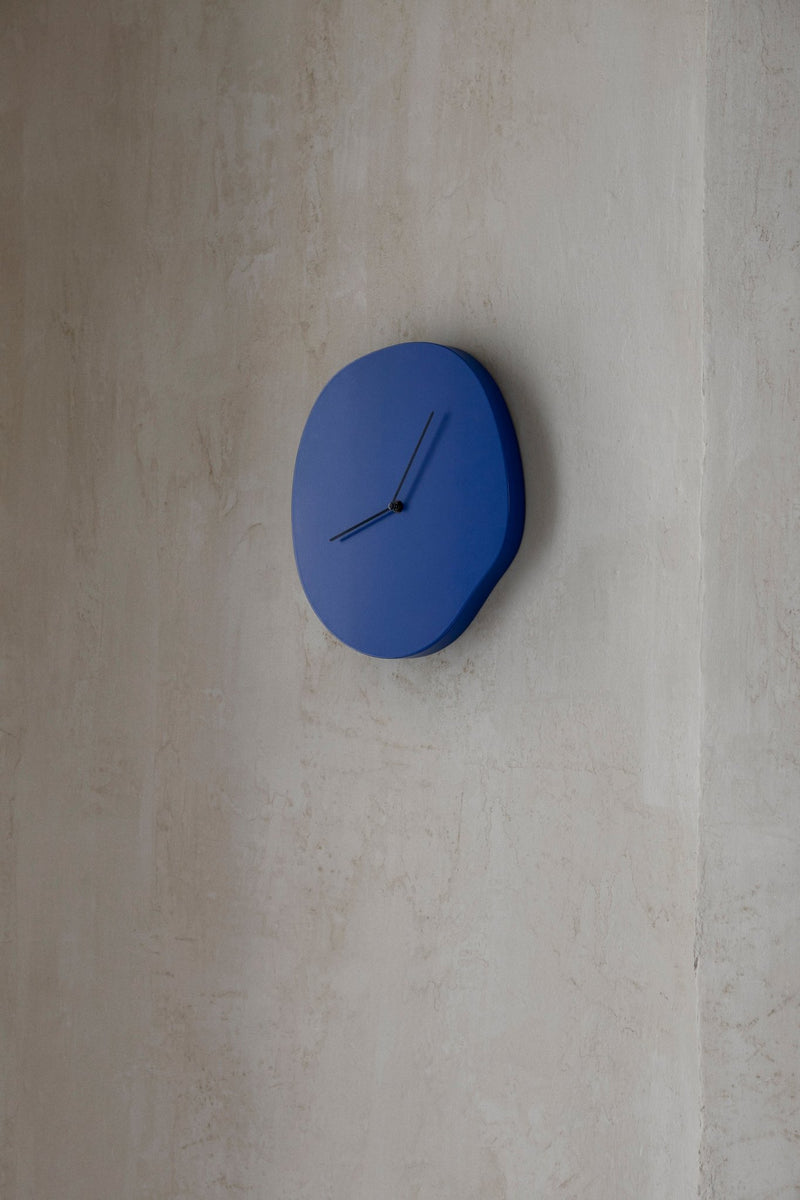 Melt Wall Clock - Ferm Living - Clocks - Blue - HORNE