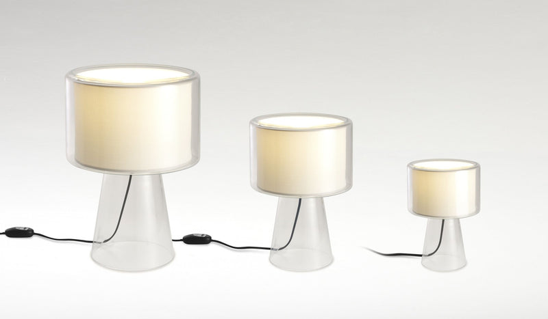 Mercer Table Lamp - Medium - Marset - Table + Task - Pleated White - HORNE