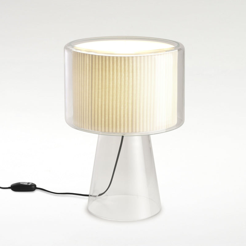 Mercer Table Lamp - Medium - Marset - Table + Task - Pleated White - HORNE