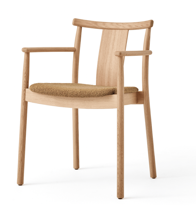 Merkur Dining Chair w/ Armrest - Audo Copenhagen - Chairs - Natural Oak - No Upholstery - HORNE