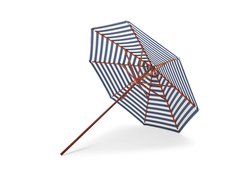 Messina Umbrella Ø270 - Round Striped - Skagerak by Fritz Hansen - Outdoor Accessories - Dark Blue Stripes - HORNE