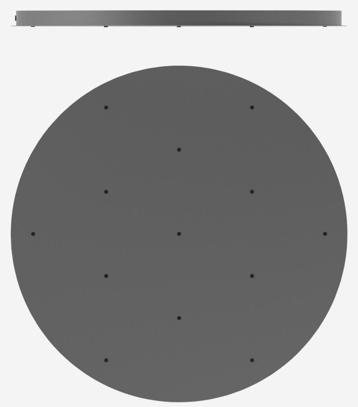 Miira 13 Chandelier - Nuura - Chandeliers - Rock Grey/Optic Clear - HORNE