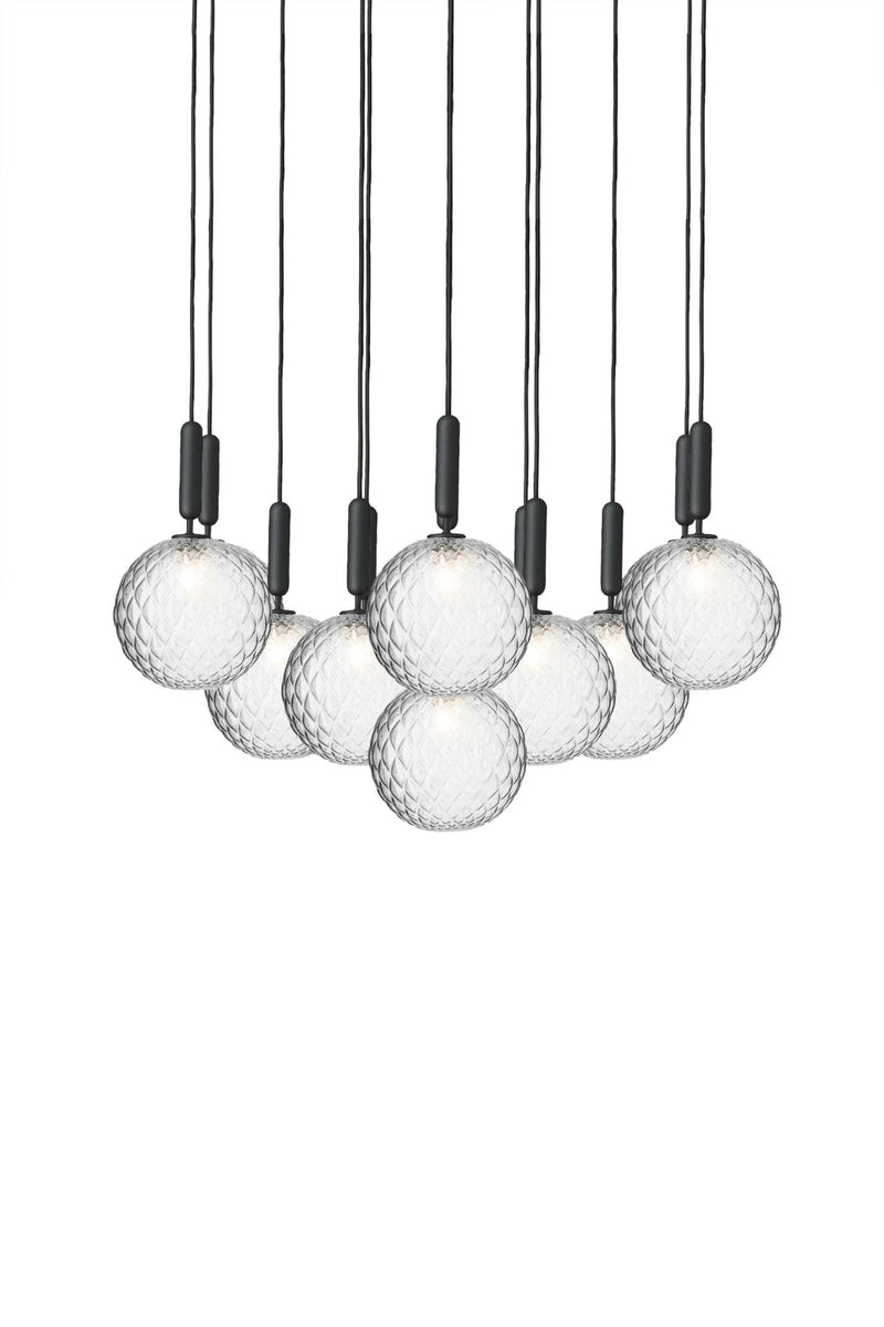 Miira 13 Pendant - Large - Nuura - Pendants - Rock Grey/Opal White - HORNE