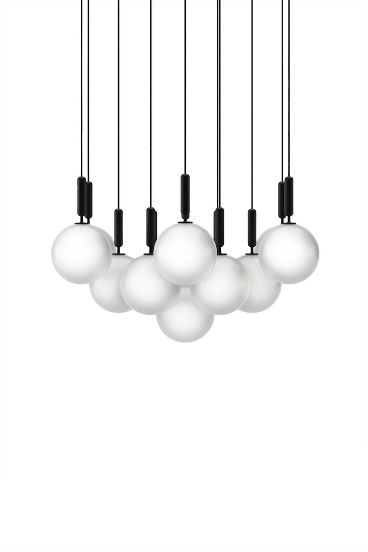 Miira 13 Pendant - Large - Nuura - Pendants - Rock Grey/Opal White - HORNE