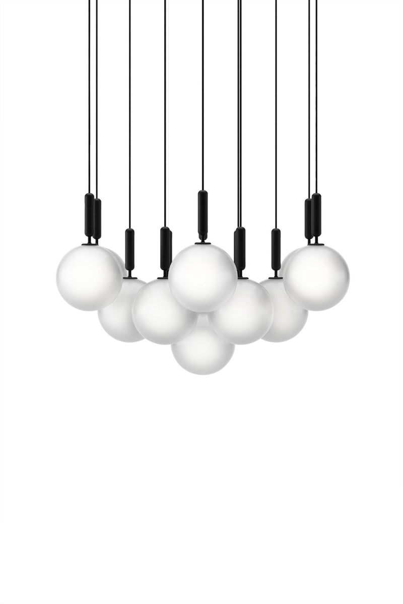 Miira 13 Pendant - Large - Nuura - Pendants - Rock Grey/Opal White - HORNE