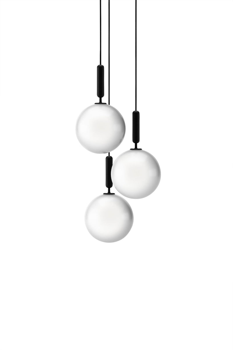 Miira 3 Pendant - Large - Nuura - Pendants - Rock Grey/Opal White - HORNE
