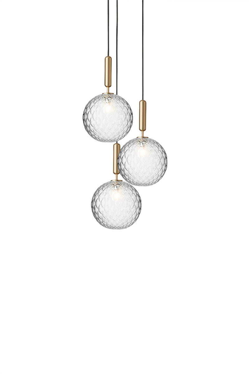 Miira 3 Pendant - Large - Nuura - Pendants - Rock Grey/Opal White - HORNE