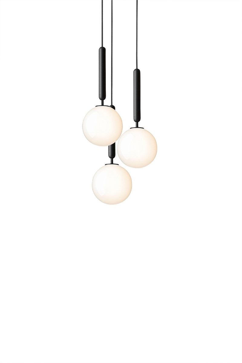 Miira 3 Pendant - Small - Nuura - Pendants - Rock Grey/Opal White - HORNE