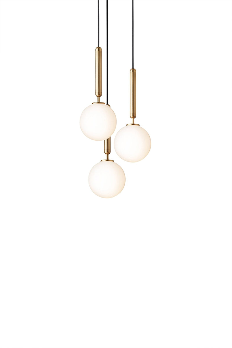 Miira 3 Pendant - Small - Nuura - Pendants - Rock Grey/Opal White - HORNE