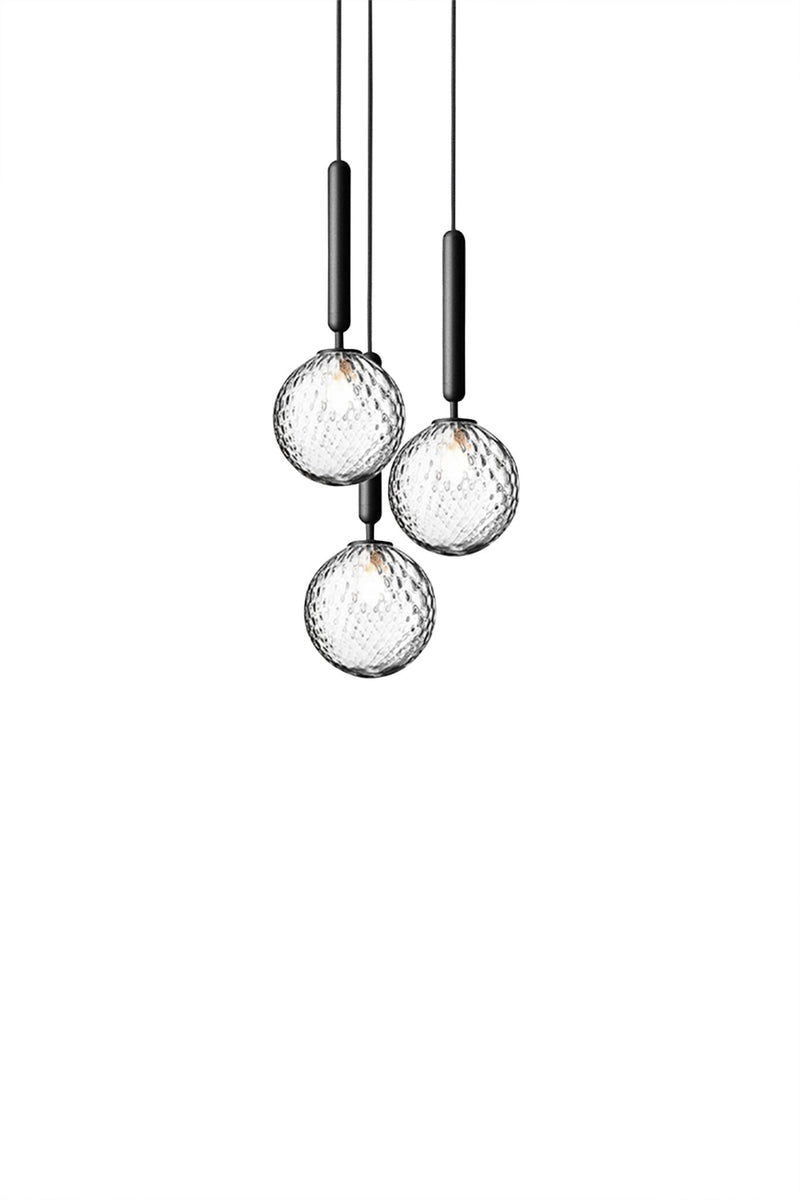 Miira 3 Pendant - Small - Nuura - Pendants - Rock Grey/Opal White - HORNE