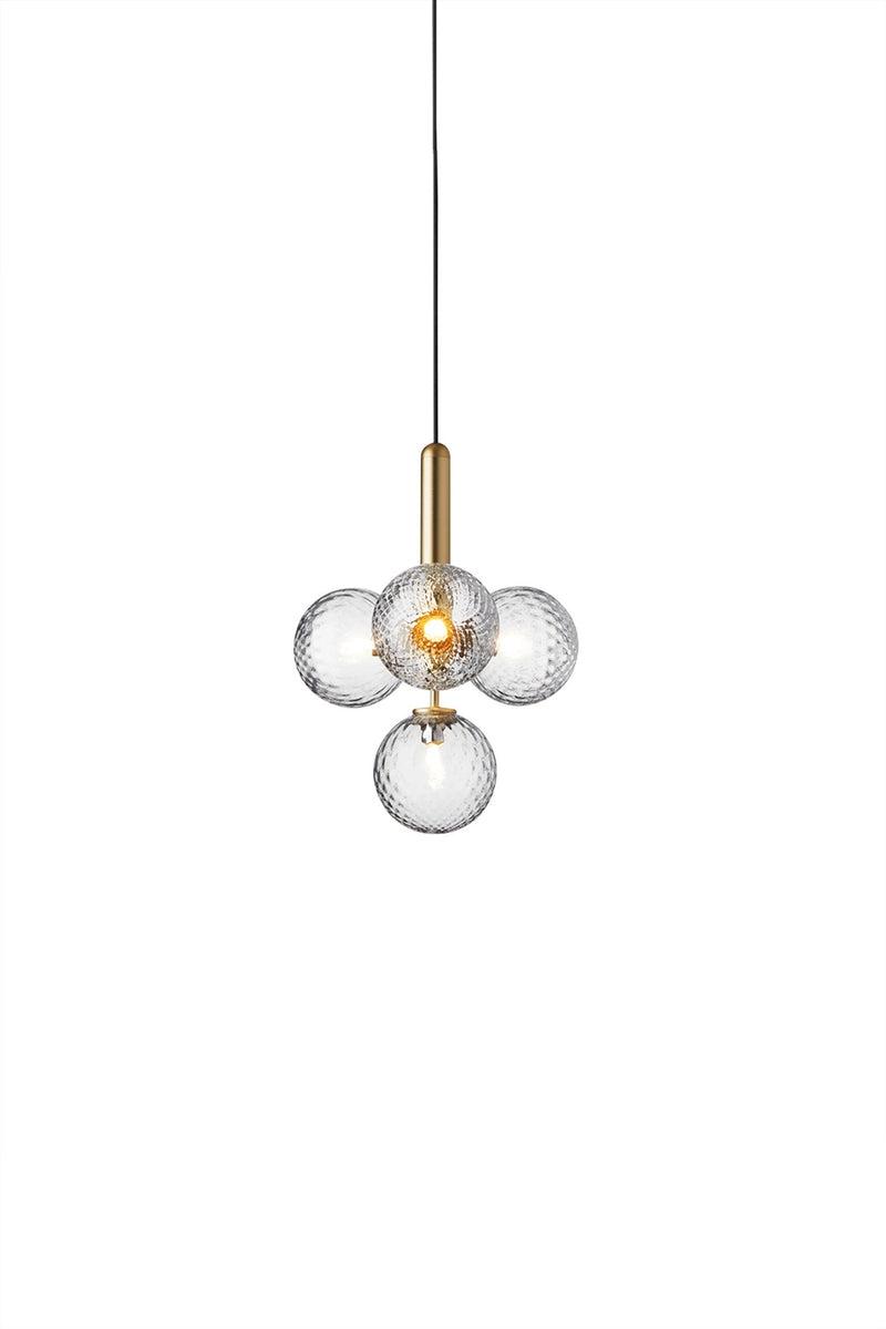 Miira 4 Pendant - Nuura - Pendants - Brass/Optic Clear - HORNE