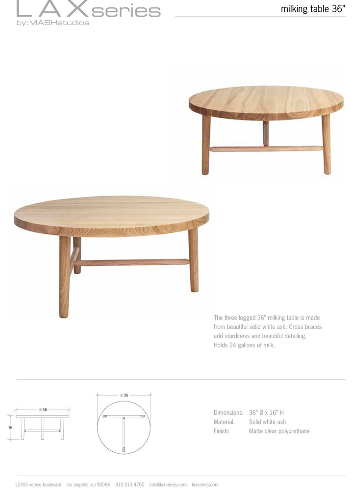 Milking Table Lax Series - 36"Dia.