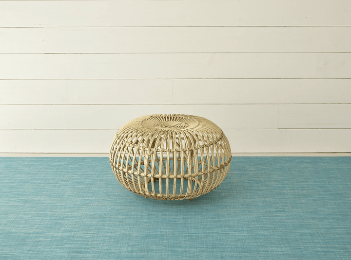 Mini Basketweave Floor Mat - Chilewich - Rugs - Turquoise - Small - HORNE