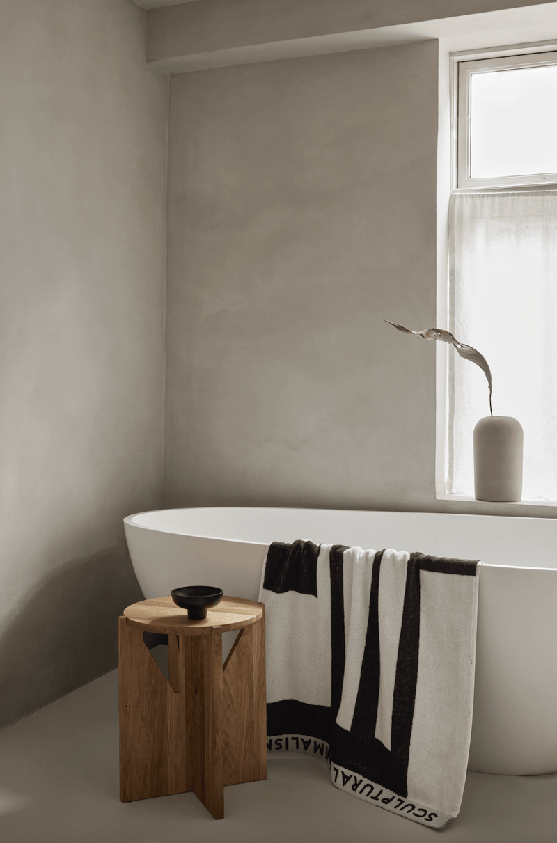 Minimal Towel Cotton - Kristina Dam - Bedding + Pillows - Beige - Medium - HORNE