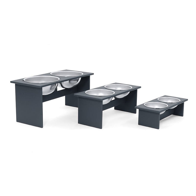 Minimalist Double Dog Bowl - Large - Loll Designs - Outdoor Accessories - Black - HORNE